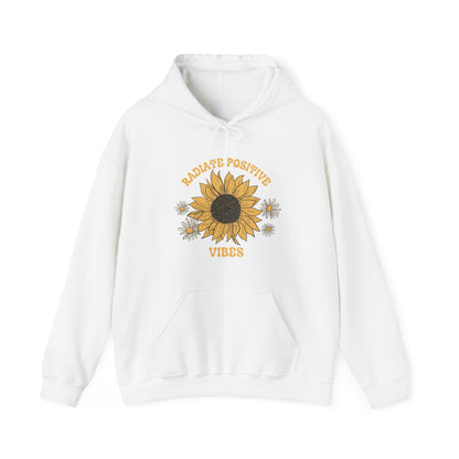 Boho Sunflower Hoodie for Nature Lovers Positive Message Flower Hoodie Motivational Message Inspirational Fashion Clothing for Comfort Wear