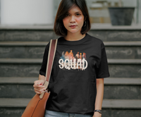 Squad T shirt Men and Women Casual Black Top for Hanging with Friends for Community