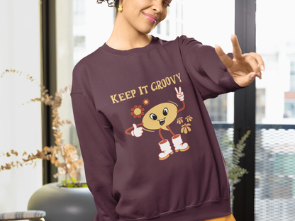 Playful Retro Sweatshirt for Gen Z Trendsetters and Lovers of Modern Positivity and Boho enthusiasts Motivational Crewneck Shirt Vintage Inspired Fashion