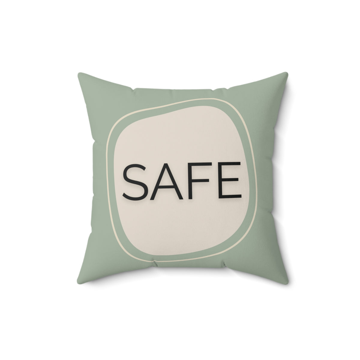 Safe Throw Pillow Supportive Space Collection  Therapy Room Décor Calming Affirmation Cushion for Teens and Adults Emotional Regulation