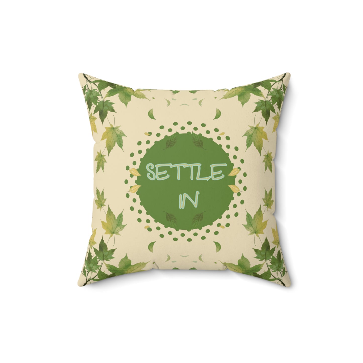 Settle In Pillow Leaf-Inspired Calming Cushion for Therapy Rooms Sensory Spaces Autism Friendly Gentle Grounding Therapy Office Decor