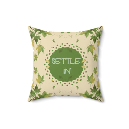 Settle In Pillow Leaf-Inspired Calming Cushion for Therapy Rooms Sensory Spaces Autism Friendly Gentle Grounding Therapy Office Decor