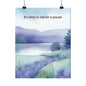 It’s OK to Ask for a Pause Wall Art Calming Watercolor Landscape Print Mindfulness Poster for Counseling Room Therapy Office Decor Emotional Wellness Art