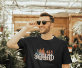 Squad T shirt Men and Women Casual Black Top for Hanging with Friends for Community