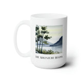 Adventure Mug For New Relationships  Couples Watercolor Outdoor Scene for Campers Hikers Nature Lovers Coffee Mug For Outdoor Lovers and Hikers