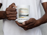 Scenic Adventure Mug For New Relationships Watercolor Outdoor Art for Couples Hikers Campers Nature Lovers Coffee Mug For Hikers and Outdoor Lovers