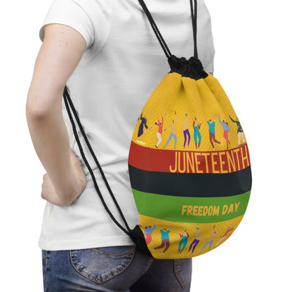 Juneteenth Drawstring Bag for Freedom Day Backpack for Juneteenth Liberty Tote Freedom Accessory Emancipation Drawstring Bag