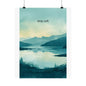 Stay Soft Wall Art Calm Landscape Poster Therapy Office Decor Mindfulness Wall Art Wisely Spoken Calm Landscapes Collection
