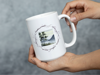 Adventure Mug For New Relationships  Couples Watercolor Outdoor Scene for Campers Hikers Nature Lovers Coffee Mug For Outdoor Lovers and Hikers