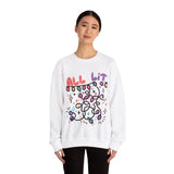 Funny Holiday Sweatshirt for Gen Z Trendsetters and Lovers of Christmas Humor Tangled Lights Graphic Crewneck Shirt Festive Winter Wear