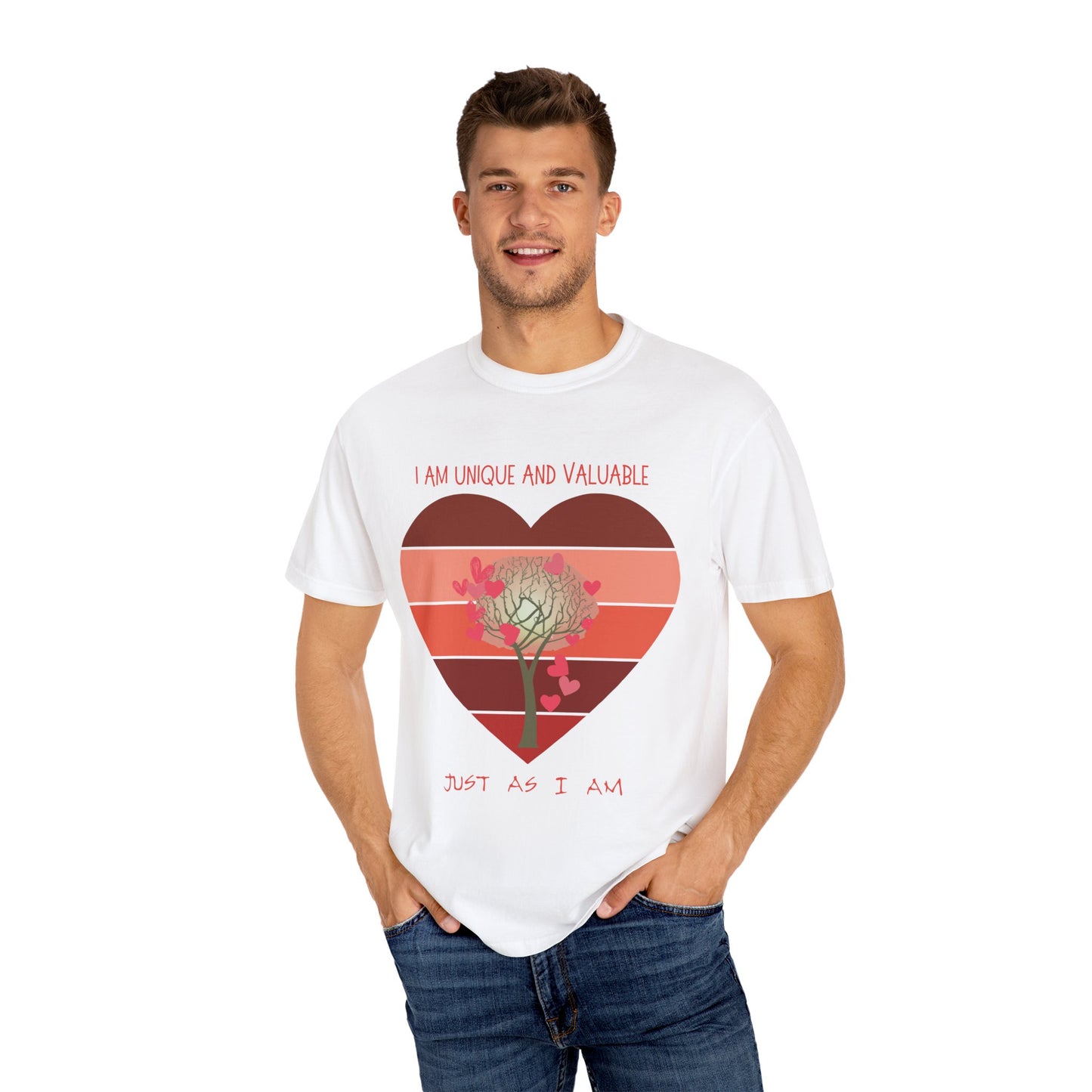 Neurodiverse Fashion Inspirational Heart Design T Shirt for Valentine's Day Positive Message Tee Unique Gift for Neurodiverse Community Self-Worth Affirmation Shirt