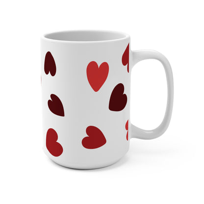 Valentine's Coffee Mug Gift Love-Themed Drinkware Unique Heart-Pattern Design Gift Idea for Lovers of Coffee And V-Day Special Occasion Mug