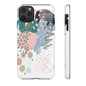 Abstract in Pink and Green Tough Phone Case