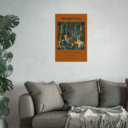 Wonderwood Neurodiversity Wall Art | Where Every Mind Finds Light | Whimsical Woodland Poster | Wisely Spoken Collection