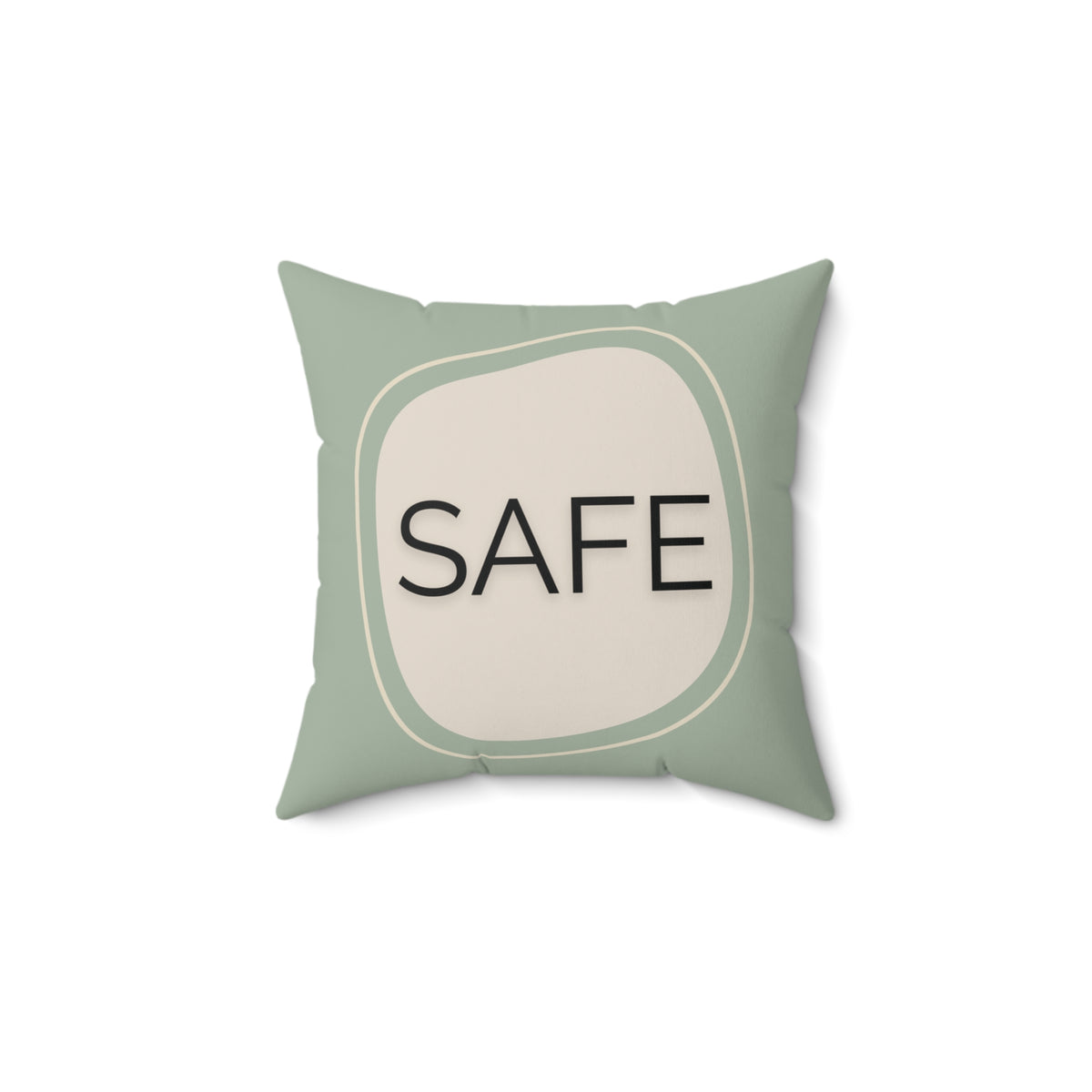 Safe Throw Pillow Supportive Space Collection  Therapy Room Décor Calming Affirmation Cushion for Teens and Adults Emotional Regulation