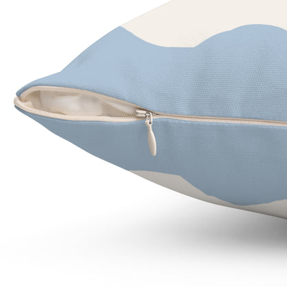 Breathe Throw Pillow Soft Blue Calm Accent Cushion for Therapy Rooms Bedrooms and Peaceful Spaces Autism Friendly Breath Pillow