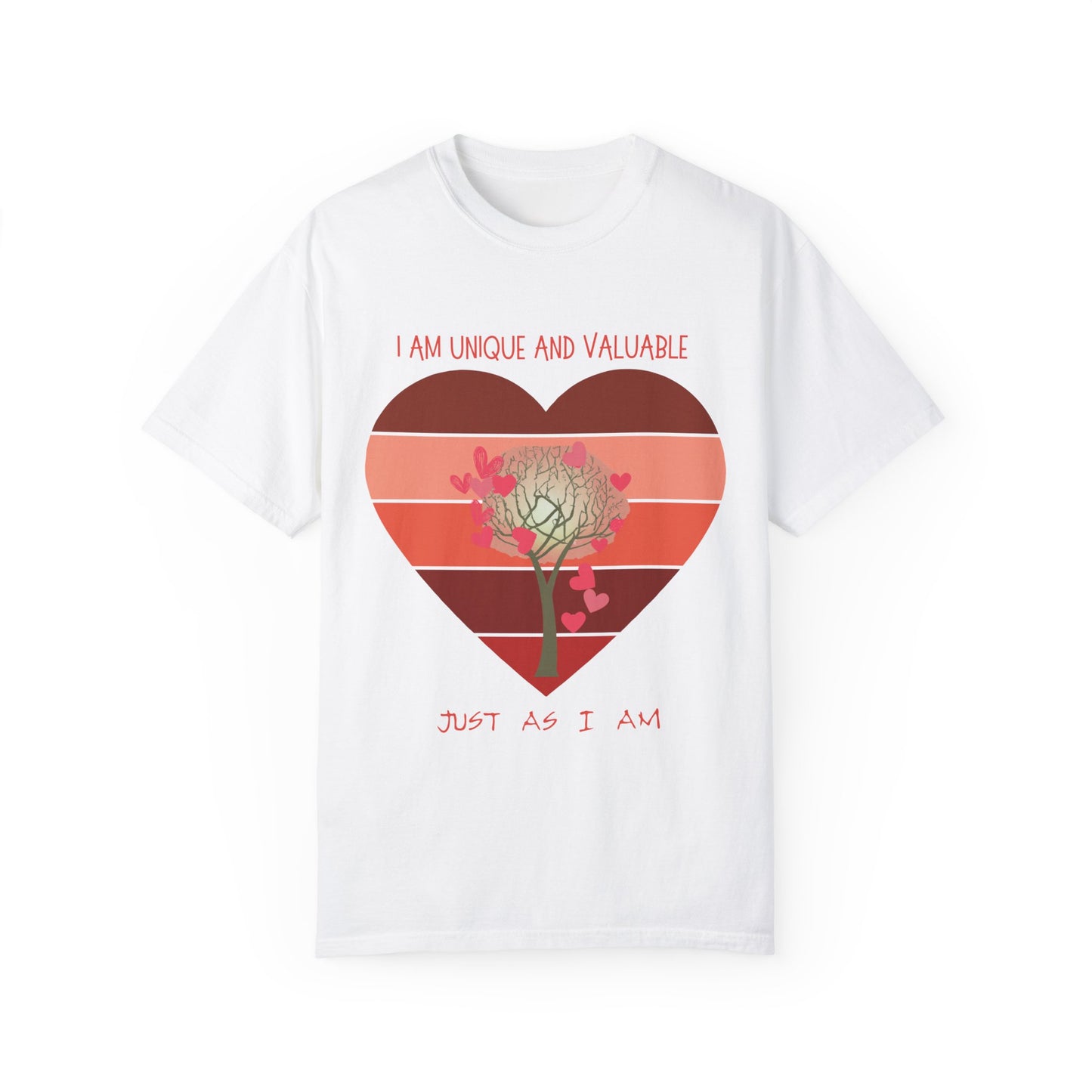 Neurodiverse Fashion Inspirational Heart Design T Shirt for Valentine's Day Positive Message Tee Unique Gift for Neurodiverse Community Self-Worth Affirmation Shirt