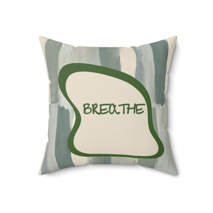 Breathe Pillow Calming Decor for Neurodiverse & Anxiety-Friendly Spaces Sensory Support Calming Cushion Therapist Gift Grounding Decor