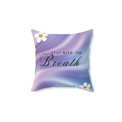 Stay With The Breath Lavender Gradient Meditation Cushion  Calming Reversible Therapy Pillow for Neurodiverse Sensory-Support Spaces