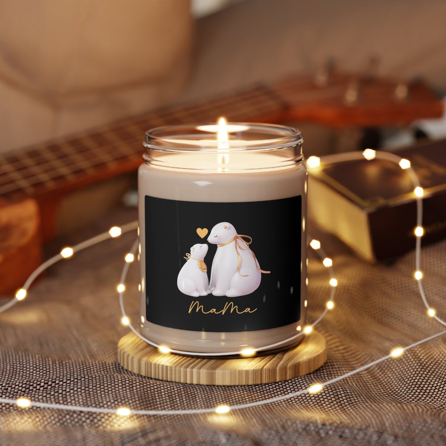 Mothers Day Scented Candle Gift for Mom Appreciation Gift Candle for Birthday Gift for Mama Polar Bear Candle for Bear Lovers