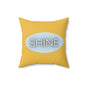 Shine Throw Pillow Yellow and Blue Encouragement Accent Cushion Supportive Space Collection Confidence Home Decor Gift For Her