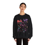Funny Holiday Sweatshirt for Gen Z Trendsetters and Lovers of Christmas Humor Tangled Lights Graphic Crewneck Shirt Festive Winter Wear