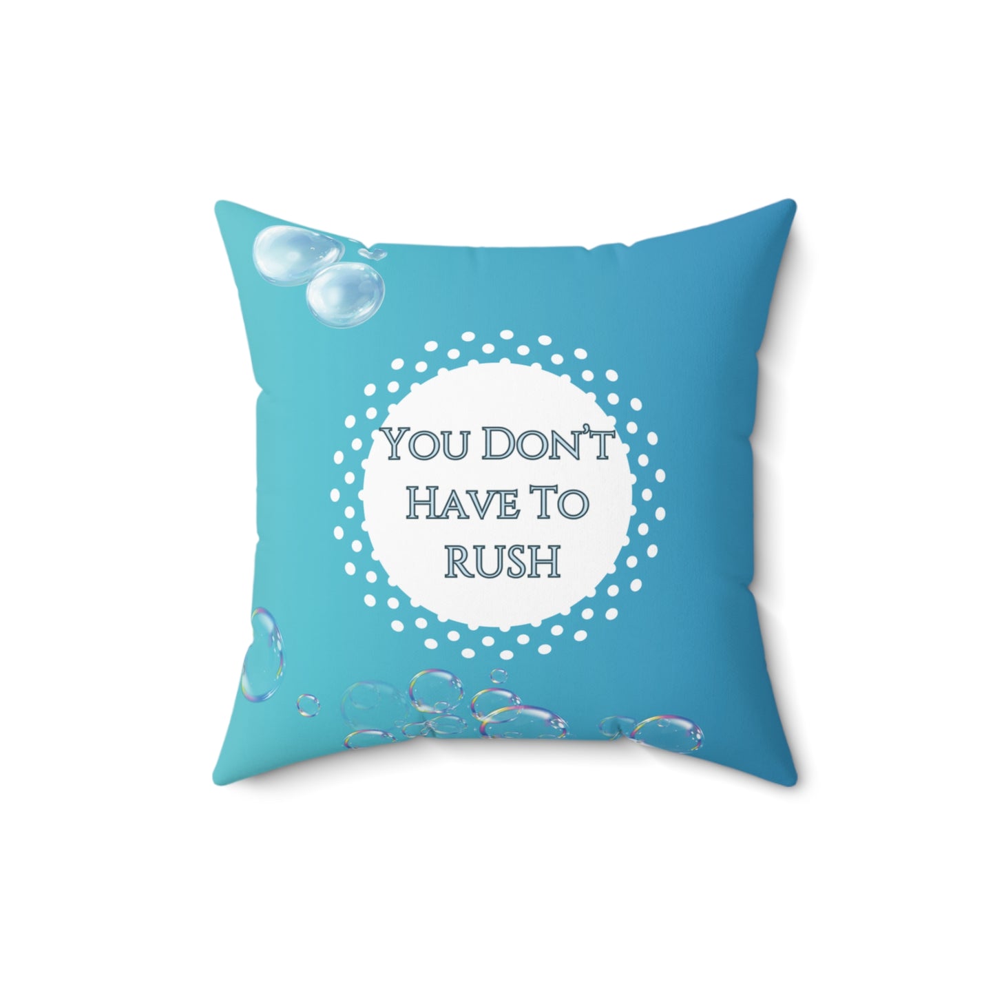 You Don’t Have to Rush Pillow Calming Reminder Cushion for Therapy Rooms, Waiting Areas and Gentle Grounding Anxiety Support Gift