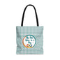 Autism Support Tote For Sensory Items Neurodiverse Friendly Design My Safe Space Infinity Symbol Supportive Parent Mint Green Plaid Gift Bag