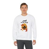Cowboy Skeleton Sweatshirt Wild West boots and Brims Fall Fashion Humorous Design Spooky Frontier Edgy Unique Halloween Shirt