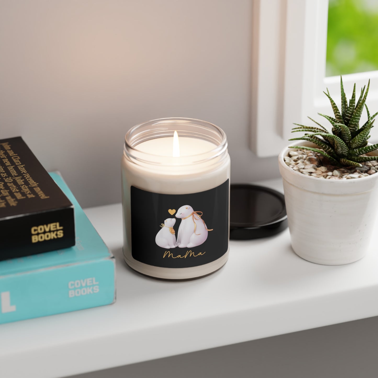 Mothers Day Scented Candle Gift for Mom Appreciation Gift Candle for Birthday Gift for Mama Polar Bear Candle for Bear Lovers