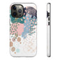 Abstract in Pink and Green Tough Phone Case