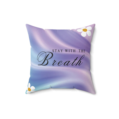 Stay With The Breath Lavender Gradient Meditation Cushion  Calming Reversible Therapy Pillow for Neurodiverse Sensory-Support Spaces