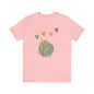 Minimalistic Boho Themed T Shirt for Men and Women Gift Shirt Hearts and Nature Plant Shirt