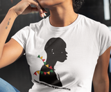 Juneteenth Statement T Shirt for Women Liberation to Strength Shirt for Ladies Freedom Day Black Woman Strength Tshirt