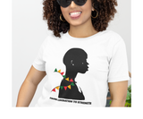 Juneteenth Statement T Shirt for Women Liberation to Strength Shirt for Ladies Freedom Day Black Woman Strength Tshirt