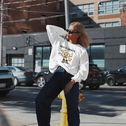 Playful Retro Sweatshirt for Gen Z Trendsetters and Lovers of Modern Positivity and Boho enthusiasts Motivational Crewneck Shirt Vintage Inspired Fashion