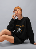 Sassy Halloween Swaeatshirt Fashion Statement  Sweater Contemporary Dance Skeleton and Ghost Dance Spooky Thing Unique GenZ Millennial Fashion