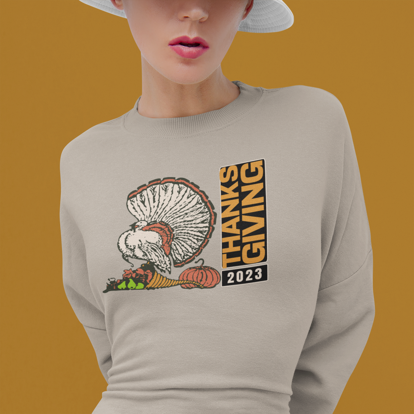 Thanksgiving Sweatshirt for Men and Women Turkey Sweater Gift Sweatshirt Fall Crewneck Thank and Grateful Vintage Thanksgiving, Autumn Fashion College Style Sweatshirt