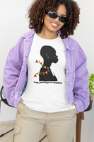 Juneteenth Statement T Shirt for Women Liberation to Strength Shirt for Ladies Freedom Day Black Woman Strength Tshirt