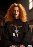 Sassy Halloween Swaeatshirt Fashion Statement  Sweater Contemporary Dance Skeleton and Ghost Dance Spooky Thing Unique GenZ Millennial Fashion