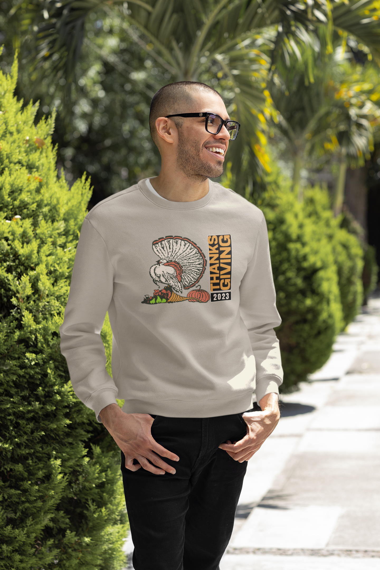 Thanksgiving Sweatshirt for Men and Women Turkey Sweater Gift Sweatshirt Fall Crewneck Thank and Grateful Vintage Thanksgiving, Autumn Fashion College Style Sweatshirt