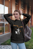 Sassy Halloween Swaeatshirt Fashion Statement  Sweater Contemporary Dance Skeleton and Ghost Dance Spooky Thing Unique GenZ Millennial Fashion