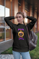 Halloween GenZ Humor Sweatshirt Funny Millennial Witch and Cauldron Crewneck Spooky Paranormal  Sweater Trendy Brewin and Vibin Fall Fashion