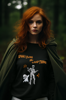 Sassy Halloween Swaeatshirt Fashion Statement  Sweater Contemporary Dance Skeleton and Ghost Dance Spooky Thing Unique GenZ Millennial Fashion