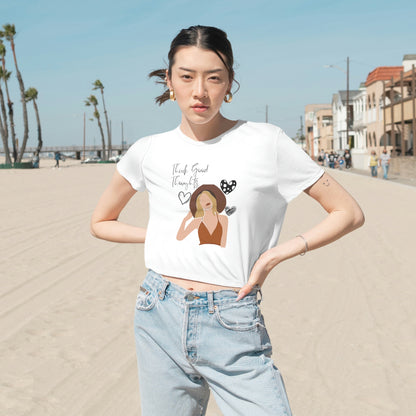 Think Good Thoughts Cropped Tee