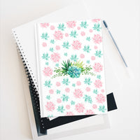 Pink and Green Succulents Journal