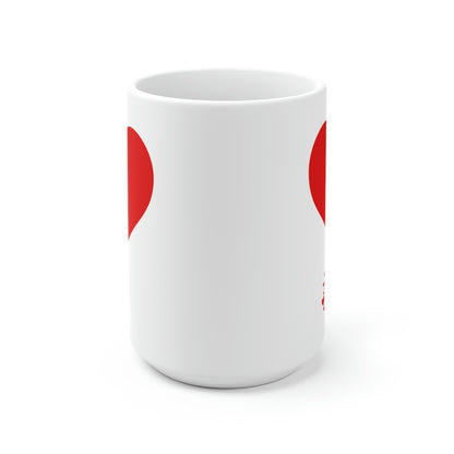 One Heart Forever Mug 15 oz - White