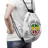 Let Peace Reign Drawstring Bag #2