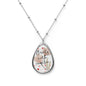 Eternity Won't Be Enough Time Oval Necklace Valentine Jewelry - Tulips