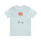 Pink Spring Flower T Shirt for Women Flower Top for Spring Flower Shirt for Ladies